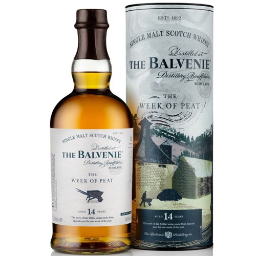 The Balvenie Stories, The Week of Peat 14 Year Old Single Malt Whisky 70cl - A Delicate Dance of Smoke and Sweetness